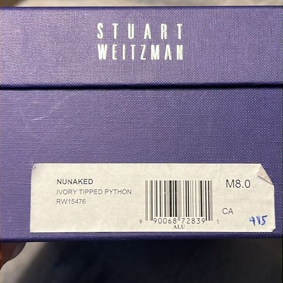 Stuart Weiztman Ivory/Silver Heel - Picture 5 of 7